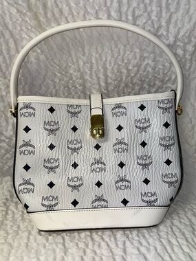 White MCM Purse